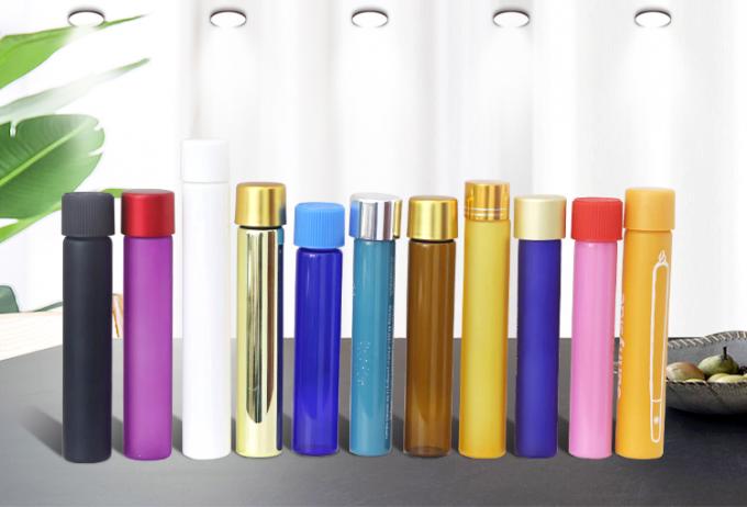 small Glass pre roll tubes test with cork stopper 30ml child resistant cap 110mm 0