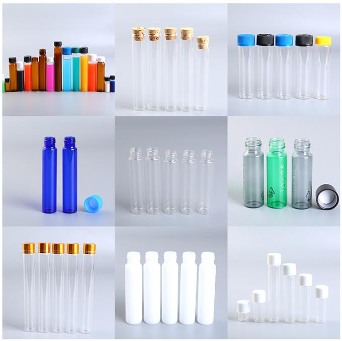 small Glass pre roll tubes test with cork stopper 30ml child resistant cap 110mm 3