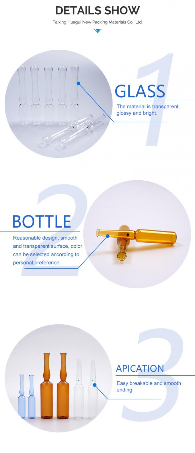 Free sample pharmaceutical ampoule glass bottle for Injection 5