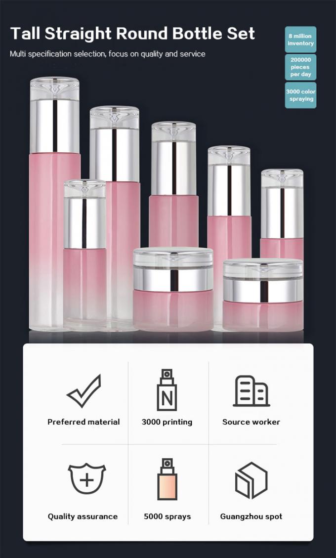 Wholesale Skincare Packaging 50ml 100ml 20g 50g Cosmetic Serum Glass Bottles Jars Pump Lotion Skincare Bottle 0