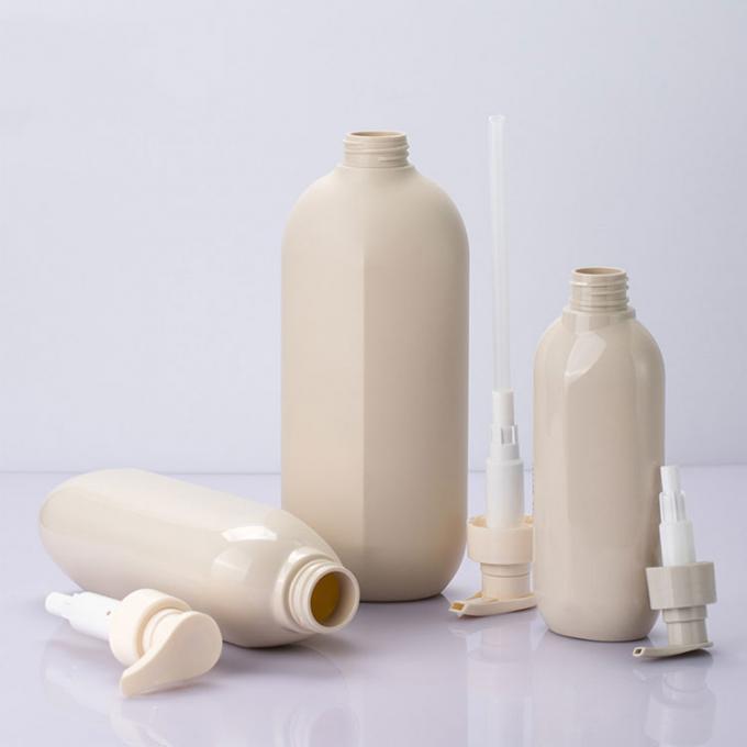 HDPE/PET 700ML500ML300ML Plastic Bottle Shampoo Shower Gel Conditioner Press Pump Set 3