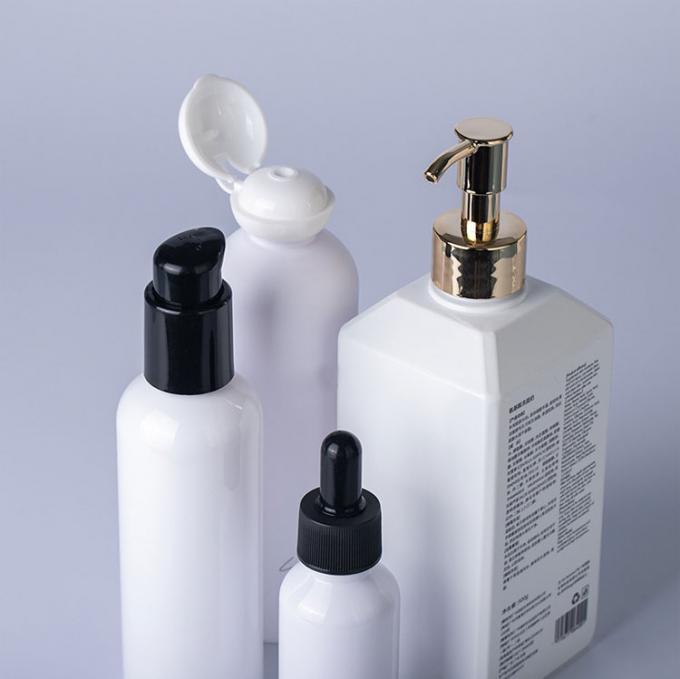 550ML  PET Plastic  Cosmetic Bottle Pump cap For Body wash and Shampoo  lotion packaging Bottle Sets 3