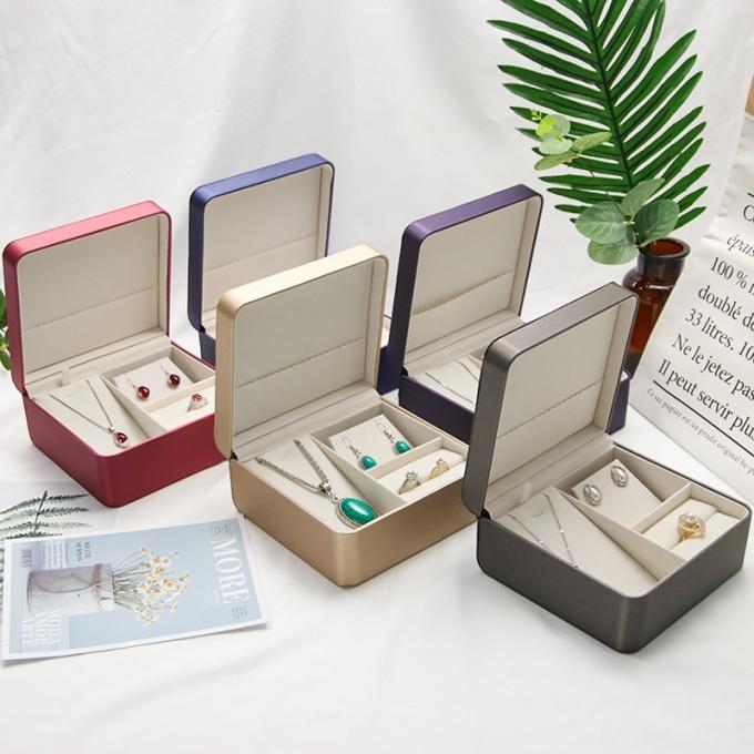 Drawing leather jewelry box creative portable jewelry boxes suit ring pendants bracelets bracelets box 0
