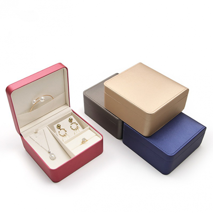 Drawing leather jewelry box creative portable jewelry boxes suit ring pendants bracelets bracelets box 2