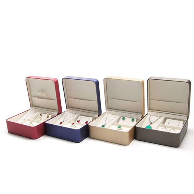 Drawing leather jewelry box creative portable jewelry boxes suit ring pendants bracelets bracelets box 3